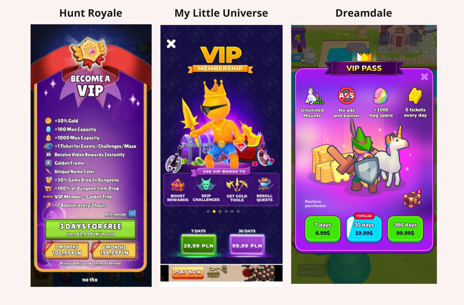Battlepass và Vip trong các tựa game